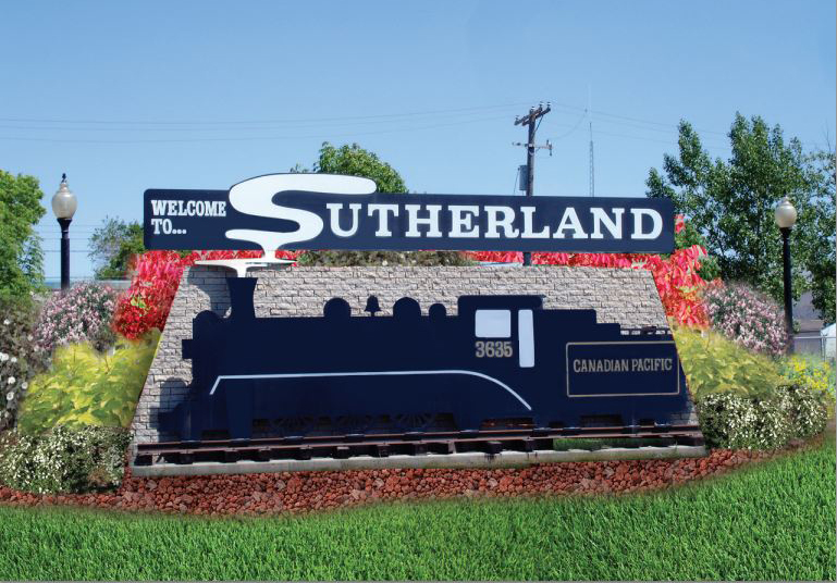 Sutherland Train Sign